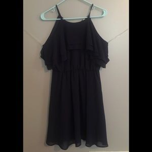 Navy mid length dress